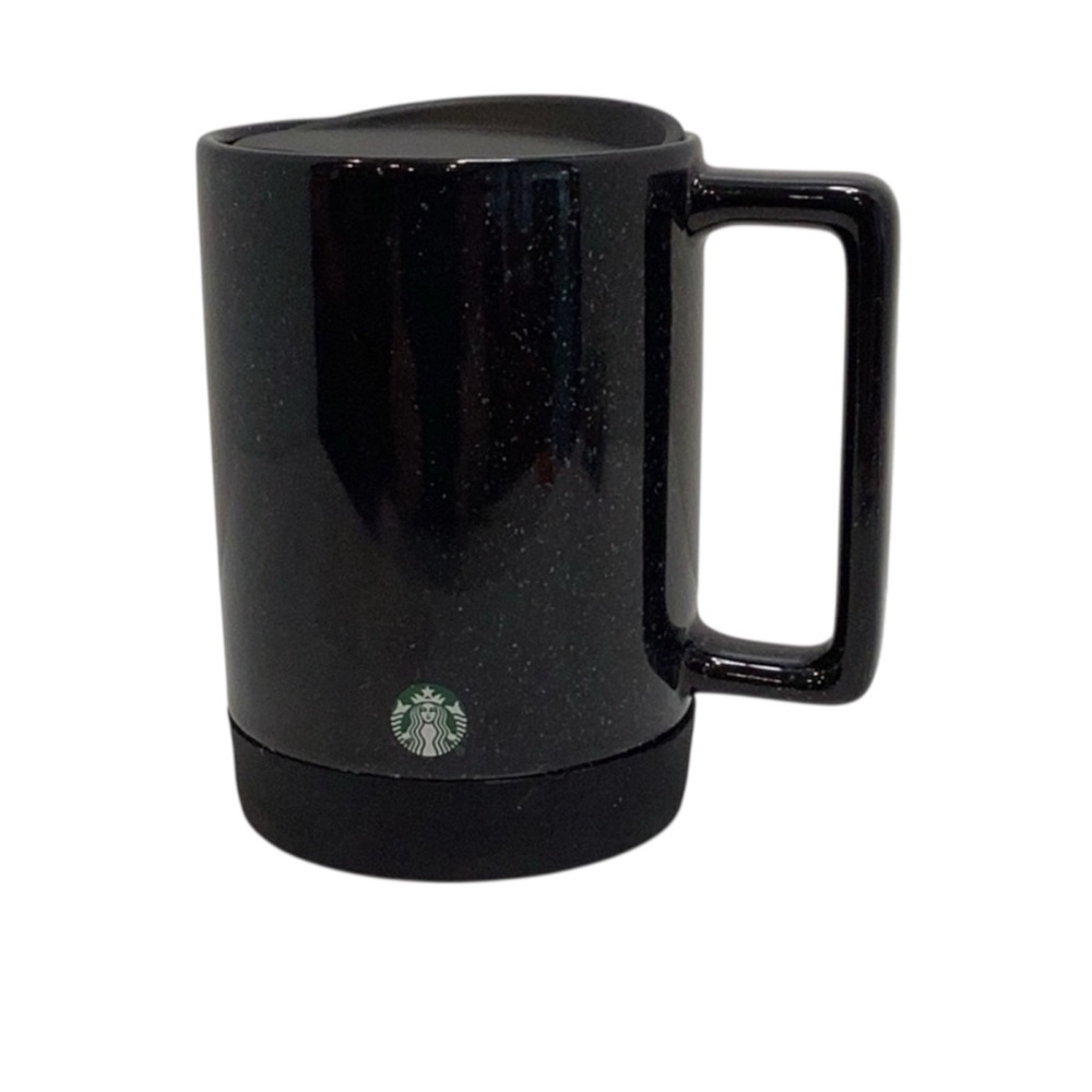 💚 Starbucks Mug with Lid and Rubber Base, 14oz